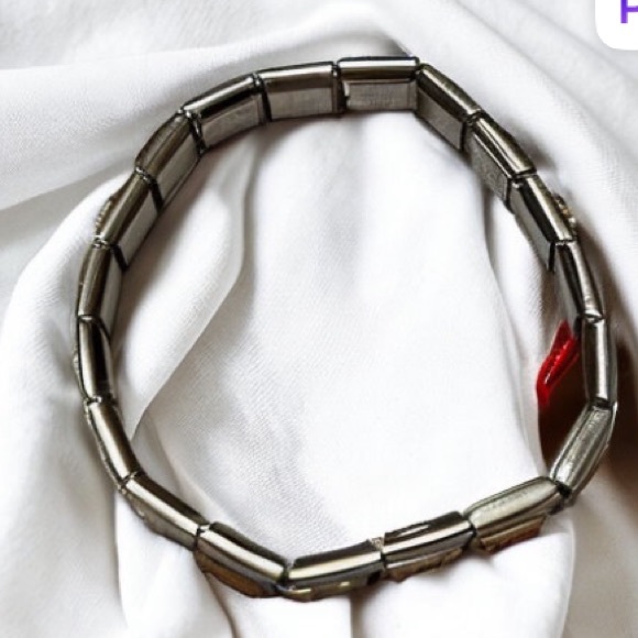 ZOPPINI (nomination) 2/$25 RED CRYSTAL deco bracelet link - Picture 5 of 7